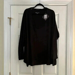 Ava and Viv long sleeved black shirt NWT